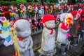 Jizo statues at Zojo-ji temple, Tokyo, Japan Royalty Free Stock Photo