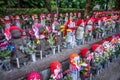 Jizo statues at Zojo-ji temple, Tokyo, Japan Royalty Free Stock Photo