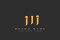 JJJ abstract letter logo design Royalty Free Stock Photo