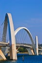 The JK Bridge in Brasilia Royalty Free Stock Photo