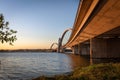 JK Bridge and Paranoa Lake at Sunset - Brasilia, Distrito Federal, Brazil