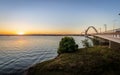 JK Bridge and Paranoa Lake at Sunset - Brasilia, Distrito Federal, Brazil