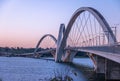 JK Bridge and Paranoa Lake at Sunset - Brasilia, Distrito Federal, Brazil