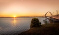 JK Bridge and Paranoa Lake at Sunset - Brasilia, Distrito Federal, Brazil