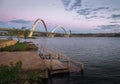 JK Bridge and Paranoa Lake at Sunset - Brasilia, Distrito Federal, Brazil