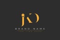 JKD abstract letter logo design Royalty Free Stock Photo