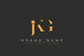 JKG abstract letter logo design Royalty Free Stock Photo