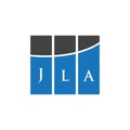 JLA letter logo design on WHITE background. JLA creative initials letter logo concept. JLA letter design.JLA letter logo design on Royalty Free Stock Photo