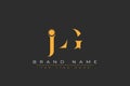 JLG abstract letter logo design Royalty Free Stock Photo