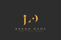 JLO abstract letter logo design Royalty Free Stock Photo