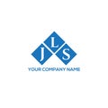 JLS letter logo design on WHITE background. JLS creative initials letter logo concept. Royalty Free Stock Photo