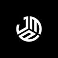 JMP letter logo design on black background. JMP creative initials letter logo concept. JMP letter design
