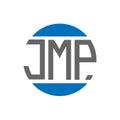 JMP letter logo design on white background. JMP creative initials circle logo concept. JMP letter design