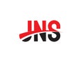 JNS Letter Initial Logo Design Vector Illustration