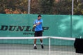 Jo-Wilfried Tsonga during a practice session Royalty Free Stock Photo