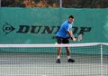 Jo-Wilfried Tsonga during a practice session Royalty Free Stock Photo