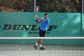 Jo-Wilfried Tsonga during a practice session Royalty Free Stock Photo