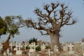 Muslim and Christian graveyard in Joal-Fadiouth, Petite CÃÂ´te, Senegal