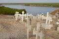 Muslim and Christian graveyard in Joal-Fadiouth, Petite CÃÂ´te, Senegal