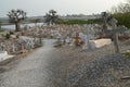 Muslim and Christian graveyard in Joal-Fadiouth, Petite CÃÂ´te, Senegal