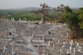 Muslim and Christian graveyard in Joal-Fadiouth, Petite CÃÂ´te, Senegal