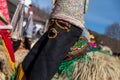 Joaldunak: traditional costume of the carnival of Ortuella, Bizcaia. Euskadi Royalty Free Stock Photo