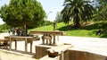 Joan Brossa playground in Montjuic Royalty Free Stock Photo
