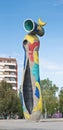 Joan Miro Mujer y Pajaro at Barcelona, Spain