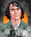 Joaquin Phoenix - Joker digital art poster