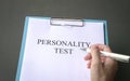 Job applicant to do personality test