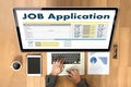 JOB Application Applicant Filling Up the Online Profession Appl