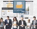 Job Application Apply Hiring Human Resources Concept Royalty Free Stock Photo