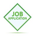 Job Application modern abstract green diamond button Royalty Free Stock Photo