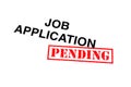 Job Application Pending Royalty Free Stock Photo