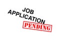 Job Application Pending Royalty Free Stock Photo