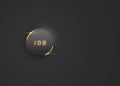 Job business button - Golden button - Business navigation