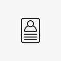 Job career line icon design. Job searching illustration