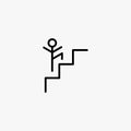 Job career line icon design. Job searching illustration