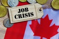 Job crisis in Canada. Royalty Free Stock Photo