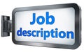 Job description on billboard Royalty Free Stock Photo