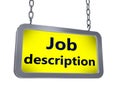 Job description on billboard Royalty Free Stock Photo
