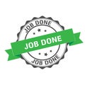 Job done stamp illustration Royalty Free Stock Photo