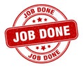 job done stamp. job done round grunge sign. Royalty Free Stock Photo