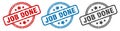 job done stamp. job done round isolated sign. Royalty Free Stock Photo