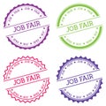 Job fair badge isolated on white background. Royalty Free Stock Photo