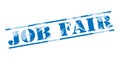 Job fair blue stamp Royalty Free Stock Photo