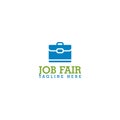 Job Fair Logo Template. Find job, job fair, Business people icon isolated on white background