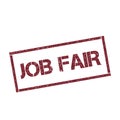 Job fair rectangular stamp. Royalty Free Stock Photo