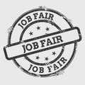 Job fair rubber stamp on white. Royalty Free Stock Photo