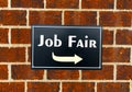 Job fair sign. Royalty Free Stock Photo